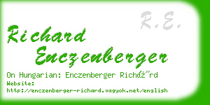richard enczenberger business card